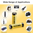 Two-pack ICR batteries powering RC cars and LED lighting systems