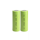 2 Pack IFR18500 1000mAh 3.2V LiFePO4 rechargeable batteries with protection board – main pack shot