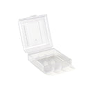 2 slot battery case for 16340, CR123, CR2 – clear PP protective box