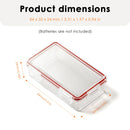 Stack of two waterproof 18650 cases – space-saving design