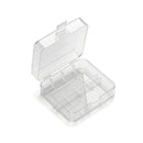 2 slot 26650 battery storage case – clear PP plastic box for two large cells