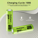 Longevity performance chart for high capacity 3500mAh batteries