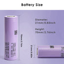 Samsung 40T 21700 cell with professionally spot-welded pure nickel tabs for high-current pack building