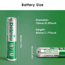 Delipow AAA battery dimension diagram – 44.5mm height, 10.5mm diameter, standard AAA size