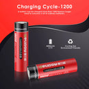 Extended cycle life performance chart for 4000mAh maximum capacity battery