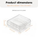 Stack of two 4‑slot AAA cases – space-saving storage