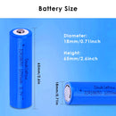 Dimension diagram of 50-piece bulk battery pack for shipping and storage