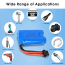 WLtoys 6 wheel RC car with 6.4V LiFePO4 battery pack