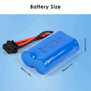 6.4V RC battery pack dimensions 54mm x 33mm x 18mm