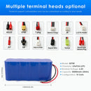 6.4V 30Ah 32700 LiFePO4 battery 2S5P dual row detailed dimensions measuring 16cm length by 6.4cm width by 7cm height.