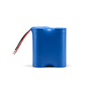 6.4V 6Ah 32700 LiFePO4 battery pack 2S1P with built-in BMS for solar lights and DIY electronics.