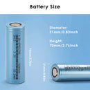 48V LiFePO4 battery bank built with 21700 3200mAh cells from the 64-piece pack