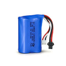 7.4V 1200mAh 15C Li-ion RC battery pack 2S 18500 18A high drain for cars planes boats
