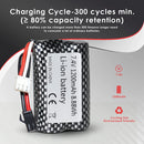 1200mAh 15C checkered RC battery 8.88Wh capacity