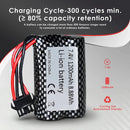 1200mAh 15C checkered RC battery 8.88Wh capacity