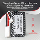 1200mAh 15C checkered RC battery 8.88Wh capacity