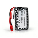 7.4V 1200mAh 15C Li-ion RC battery pack checkered wrap 2S 18500 with 8 connectors