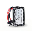 7.4V 1200mAh 15C Li-ion RC battery pack checkered wrap 2S 18500 with 8 connectors