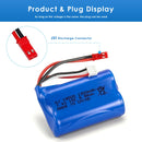 6 connector types for 7.4V RC battery pack JST SM-2P EL-2P Tamiya SM-4P T-plug
