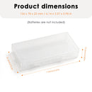 Stack of two 8‑slot 18650 cases – space‑saving storage