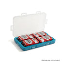 9V battery store box – transparent PP case with 2 slots for 9V batteries
