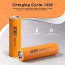 Flashlight performance chart for DMEGC 40A high-current batteries