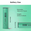 Optimized dimension specifications for lighting application batteries
