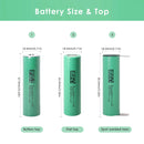 DMEGC 30P 18650 Battery 3.7V 3000mAh 15A Medium Drain - Flat Top / Button Top / Nickel Tab for Flashlights, Headlamps, Portable Fans(INR18650-30P)
