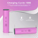DMEGC 26E 18650 Battery 3.7V 2600mAh 13A Medium Drain - Flat Top / Button Top / Nickel Tab for Flashlights, Headlamps, Solar Lights, Portable Fans (INR18650-26E)