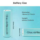 Dimension specifications for high-current EVE 10C battery with tabs