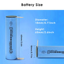 Dimension specifications for EVE battery in solar and flashlight devices