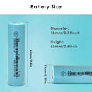 Dimension specifications for EVE 20A high power button top battery