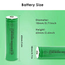 Dimension specifications for EVE flat top battery in LED devices