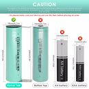 EVE 33V 18650 Battery 3.7V 3300mAh 10A Long Life - Flat Top / Button Top / Nickel Tab for Flashlights, Headlamps, Solar Lights, Home Electronics (INR18650-33V)