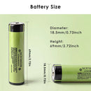 Exact dimension specifications for Panasonic button top battery