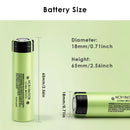 Exact dimension specifications for Panasonic button top battery