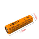 HIBATT 14500 3.7V 1000mAh 10A High-Drain Li-ion Battery - Rechargeable INR14500 Power Cell for Flashlights, RC Models, Vape & Power Tools (Flat Top / Button Top / Nickel Tabs / Wired Options)