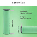 Headlight-specific dimension specifications for Samsung flat top battery