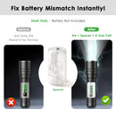 AA to D adapter installed in a vintage flashlight – powers it with a single AA battery