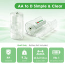 Opening the AA to D converter – shows where to place the AA cell