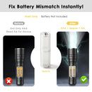 AAA to AA adapter installed in a TV remote control that requires AA batteries