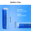 Dimension specifications for 1500mAh battery in vehicle applications