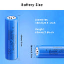 Dimension specifications for 1500mAh battery in vehicle applications