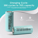 BAK 26650HC 4500mAh flat top terminal close-up showing 20A marking