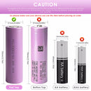 BAK N21700CG-50 5000mAh 21700 battery loaded into a compact EDC flashlight
