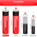 Terminal options for balanced performance 5C 2500mAh batteries