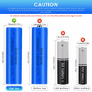 Terminal consistency display for all 50 batteries in bulk pack