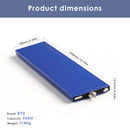 BYD 54Ah blade cell with included connector plate for easy busbar attachment.