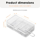 Stack of two 4‑slot CR123A cases – space‑saving design