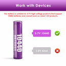Delipow 10440 lithium battery safety features – built-in PCM, overcharge protection, short circuit, reverse polarity, temperature control